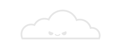 Cloud with kawaii face.